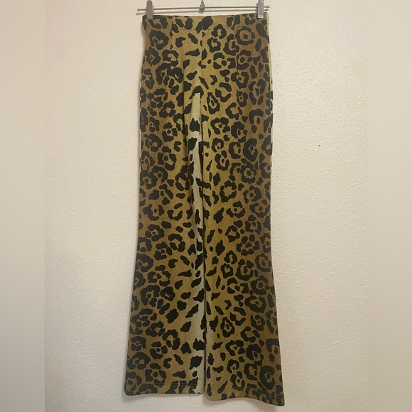 Leopard Print Poly 2 Piece Set Vintage Scary Spice Mob Wife Size S - Picture 6 of 8
